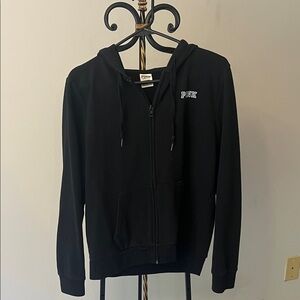 PINK Victoria's Secret Black Hoodie Jacket